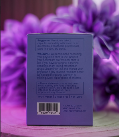 MENO - Suplemento Natural para la Menopausia | 60 Capsulas Veganas