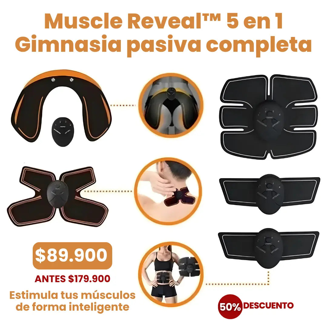 Muscle RevealT 5 en 1-Gimnasia pasiva completa